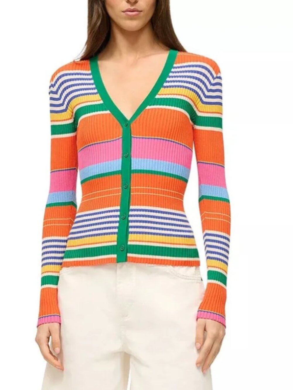 STAUD Cargo Cardigan Sweater